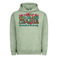 Pigment Oil Green mom the heart of the family Urban Hoodie - Artiststas