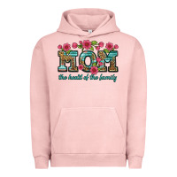 Pigment Salmon mom the heart of the family Urban Hoodie - Artiststas