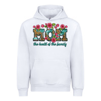 White mom the heart of the family Urban Hoodie - Artiststas