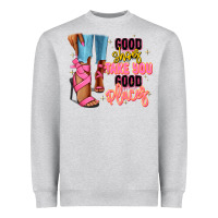 Heather Grey Good shoes take you to good places black fashion g Heavyweight Sweatshirt - RanaPortraitStore