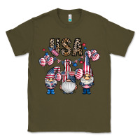Army Green usa america gnome Classic Tee - CowhideDigitalArt