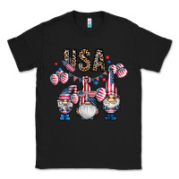 Black usa america gnome Classic Tee - CowhideDigitalArt