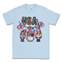 Dusty Blue usa america gnome Classic Tee - CowhideDigitalArt
