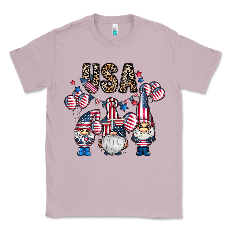 Usa America Gnome Classic Tee by CowhideDigitalArt | Teevron