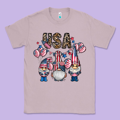 Usa America Gnome Classic Tee Designed By Cowhidedigitalart