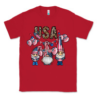 Red usa america gnome Classic Tee - CowhideDigitalArt