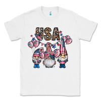 White usa america gnome Classic Tee - CowhideDigitalArt
