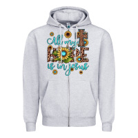 Heather Grey all my hope is in jesus Zipper Hoodie - JahusDesignShop