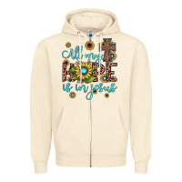 Sandshell all my hope is in jesus Zipper Hoodie - JahusDesignShop