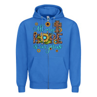 True Royal all my hope is in jesus Zipper Hoodie - JahusDesignShop