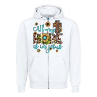 White all my hope is in jesus Zipper Hoodie - JahusDesignShop