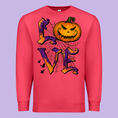 Love Halloween Premium Sweatshirt Designed By Jasminsmagicworld
