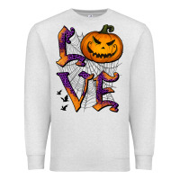 Oatmeal Heather Love Halloween Premium Sweatshirt - Jasminsmagicworld