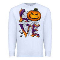 White Love Halloween Premium Sweatshirt - Jasminsmagicworld