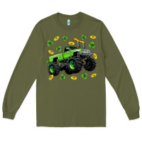 Army Green Monster truck st patricks day Long Sleeve Tee - Neo Western