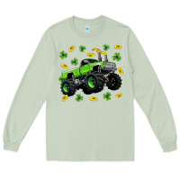 Matcha Monster truck st patricks day Long Sleeve Tee - Neo Western