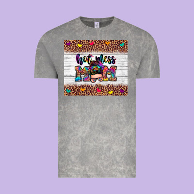 Hot Mess Mom Vintage Tee Designed By Zillion Design Studio