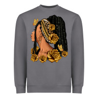 Storm Gold roses afro woman Heavyweight Sweatshirt - RanaPortraitStore
