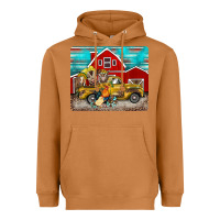 Meerkat western truck farm animals mousepad Heavyweight Hoodie - BarkalooDesign