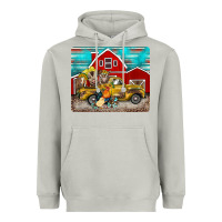Moon Dust western truck farm animals mousepad Heavyweight Hoodie - BarkalooDesign