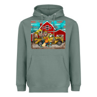 Sage western truck farm animals mousepad Heavyweight Hoodie - BarkalooDesign