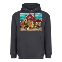 Smoke western truck farm animals mousepad Heavyweight Hoodie - BarkalooDesign