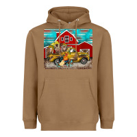 Toasted Coconut western truck farm animals mousepad Heavyweight Hoodie - BarkalooDesign