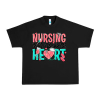Black nursing is a work of heart Urban Heavy Tee - texasbilliewilder