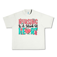 Nursing Is A Work Of Heart Urban Heavy Tee | Teevron