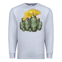 Heather Grey texas rainbow cactus Premium Sweatshirt - LillyAllenDesigns