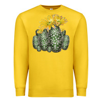 Lemon texas rainbow cactus Premium Sweatshirt - LillyAllenDesigns