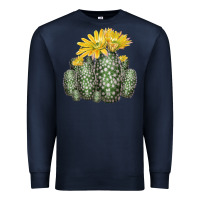 Navy texas rainbow cactus Premium Sweatshirt - LillyAllenDesigns