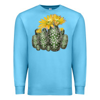 Ocean Blue texas rainbow cactus Premium Sweatshirt - LillyAllenDesigns