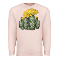 Pale Pink texas rainbow cactus Premium Sweatshirt - LillyAllenDesigns