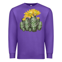 Purple texas rainbow cactus Premium Sweatshirt - LillyAllenDesigns
