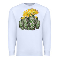 White texas rainbow cactus Premium Sweatshirt - LillyAllenDesigns