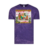 Cloud Purple Cafecito y chisme coffee cups Vintage Tee - Zillion Design Studio