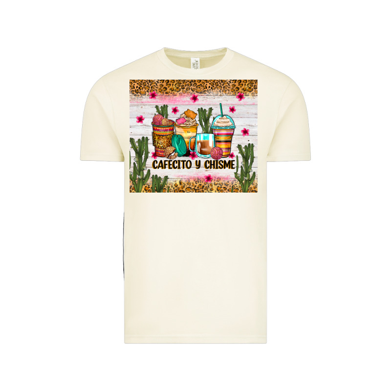 Cafecito Y Chisme Coffee Cups Vintage Tee by Zillion Design Studio | Teevron