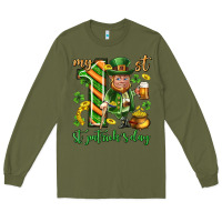 Army Green My 1 st st. patricks day Long Sleeve Tee - Neo Western