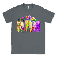 Charcoal Heather mardi gras tooth Classic Tee - RacoonDesign