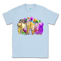 Dusty Blue mardi gras tooth Classic Tee - RacoonDesign