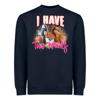 Navy I have two moods sneaker and heels Heavyweight Sweatshirt - RanaPortraitStore