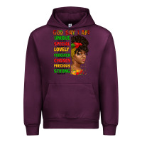 Mauve Wine god say i am juneteenth afro girl Urban Hoodie - Artiststas