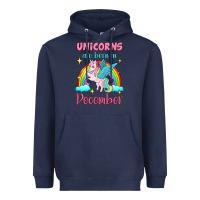 Navy unicorns are born in december Heavyweight Hoodie - Jasminsmagicworld