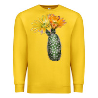 Lemon texas rainbow cactus Premium Sweatshirt - LillyAllenDesigns