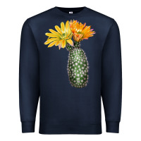 Navy texas rainbow cactus Premium Sweatshirt - LillyAllenDesigns