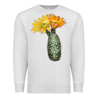 Oatmeal Heather texas rainbow cactus Premium Sweatshirt - LillyAllenDesigns