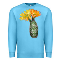 Ocean Blue texas rainbow cactus Premium Sweatshirt - LillyAllenDesigns