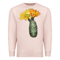 Pale Pink texas rainbow cactus Premium Sweatshirt - LillyAllenDesigns