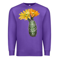 Purple texas rainbow cactus Premium Sweatshirt - LillyAllenDesigns